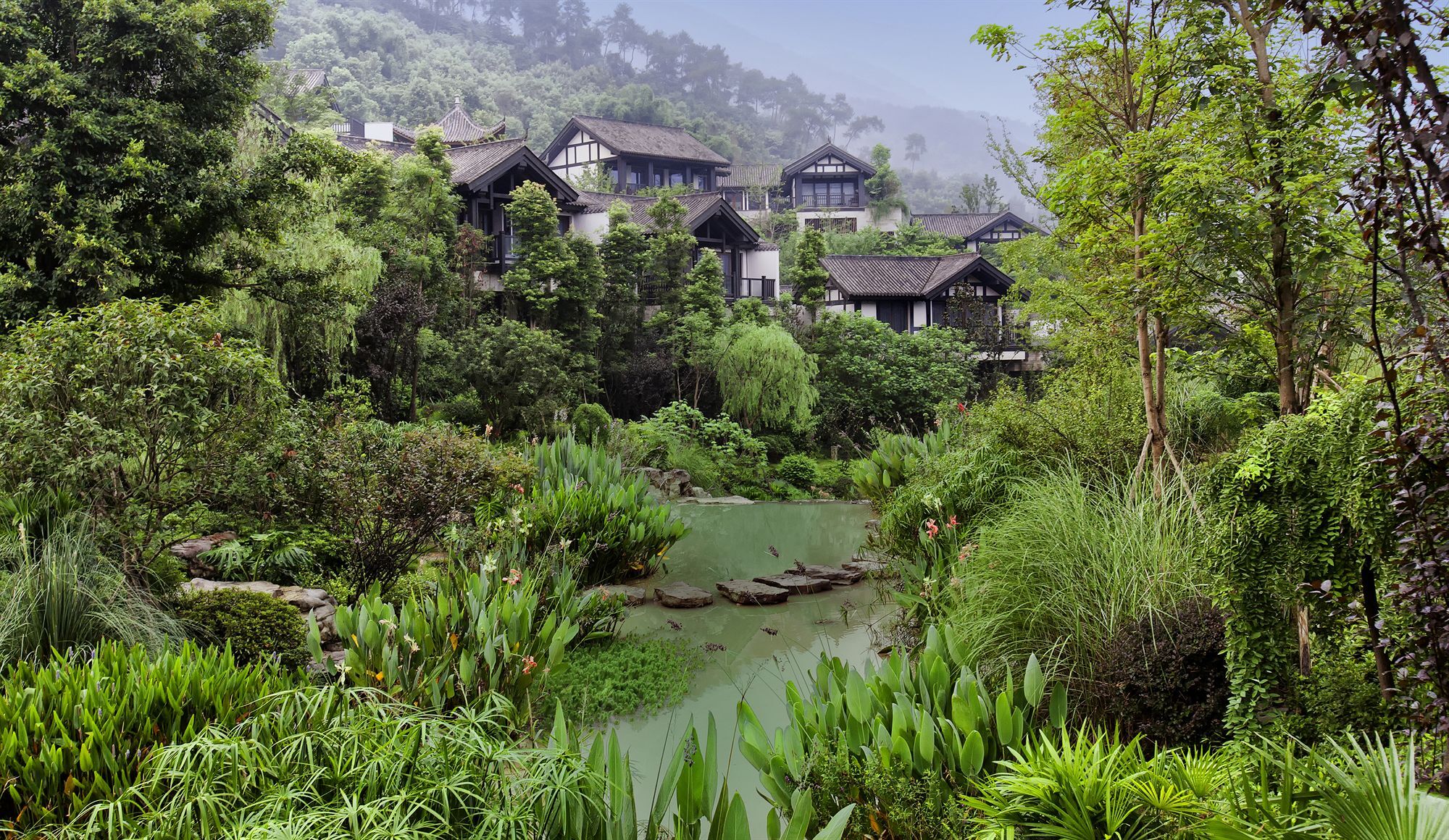 Отель Banyan Tree Chongqing Beibei Экстерьер фото